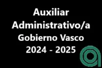 Auxiliar Administrativo-a del Gobierno Vasco