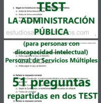 Test de la Administración Pública para personas con discapacidad intelectual