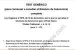 TEST estatuto de autonomía para el país vasco